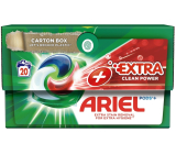 Ariel Extra Clean Power Plus gelové kapsle univerzální na praní 20 dávek