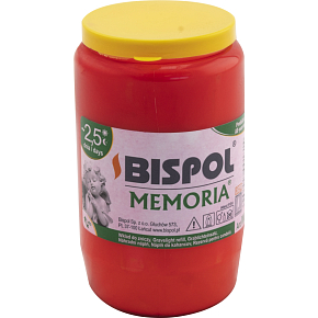Bispol hřbitovní svíčka Memoria W03 olejová červená, 160 g
