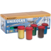 Kittfort Unikolky vodou ředitelné modelářské barvy lesklé 9 kusů