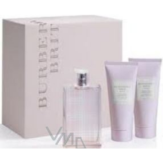 Burberry Brit Sheer toaletní voda 100 ml + tělové mléko 100 ml + sprchový gel 100 ml, pro ženy dárková sada