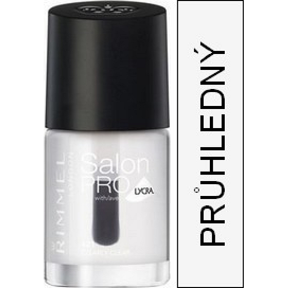 Rimmel London Salon Pro Lycra lak na nehty 421 Clearly Clear 12 ml