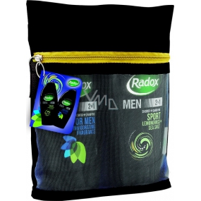 Radox Sport sprchový gel 250 ml + for Men sprchový gel 250 ml + taška, kosmetická sada