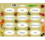 Arch Samolepky na kořenky Juta barvotisk Krupice - doplnění základu kuchyně (rýže, cukry,...)