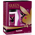 Playboy Queen of The Game parfémovaný deodorant sklo pro ženy 75 ml + sprchový gel 250 ml, kosmetická sada