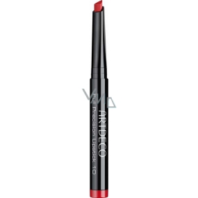 Artdeco Full Precision Lipstick polomatná rtěnka 10 Red Hibiscus 2,9 g