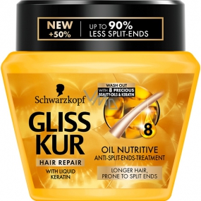 Gliss Kur Oil Nutritive regenerační maska pro vlasy náchylné k třepení 300 ml