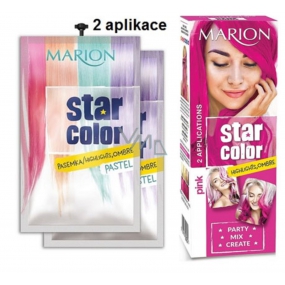 Marion Star Color smývatelná barva na vlasy Pink - Růžová 2 x 35 ml