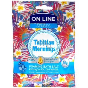 On Line Senses Tahitian Mornings pěnivá sůl do koupele 80 g