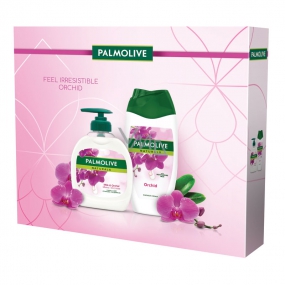 Palmolive Natur Orchid sprchový gel pro ženy 250 ml + tekuté mýdlo 300 ml, kosmetická sada