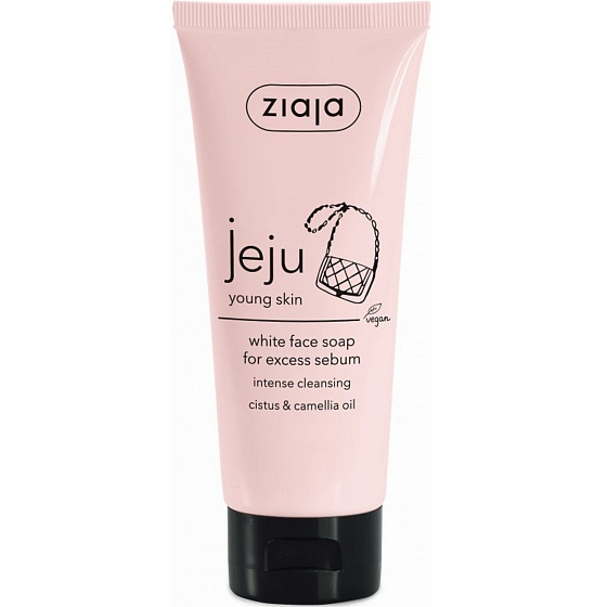 Ziaja Jeju Bílé mýdlo na obličej s protizánětlivými a antibakteriálními účinky 75 ml
