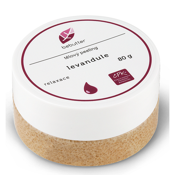 Aromatica Bebutter Bio Levandule tělový peeling 80 g