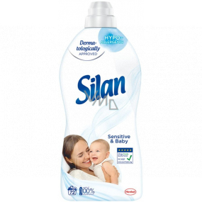 Silan Sensitive & Baby hypoalergenní aviváž pro citlivou pokožku 72 dávek 1,8 l