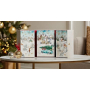 Yankee Candle Adventní kalendář Kniha čajová svíčka 12 kusů + votiv svíčka 12 kusů + svícen, Vánoční dárková sada