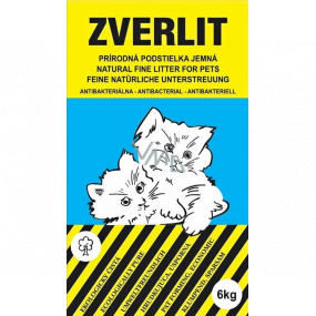 Zverlit Podestýlka ekologická modrá pro kočky a hlodavce s vůní jemná hrudkující 6 kg