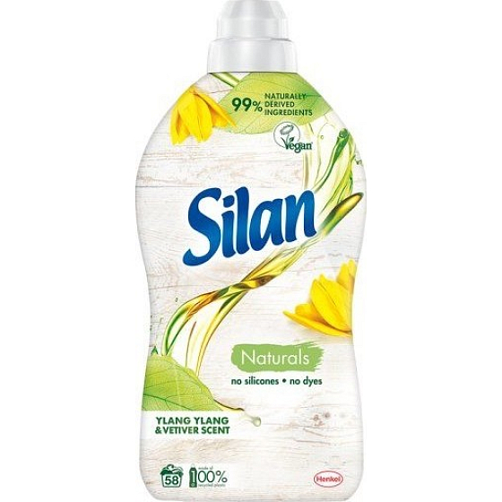 Silan Naturals Ylang Ylang & Vetiver Scent koncentrovaná aviváž 58 dávek 1,45 l