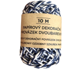 Albi Dekorační provázek dvoubarevný Modro-bílý 10 m