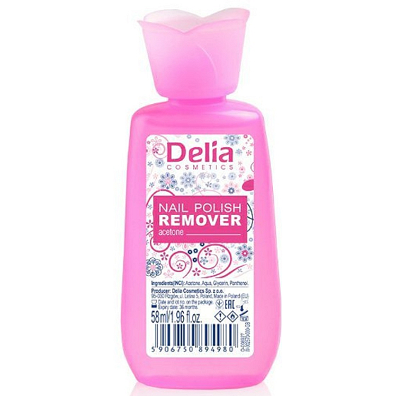 Delia Cosmetics odlakovač na nehty acetonový 58 ml