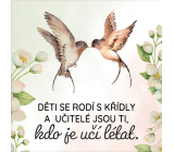 Albi Magnetka Děti se rodí s křídly a učitelé jsou ti, kdo je učí létat 6,5 x 6,5 cm