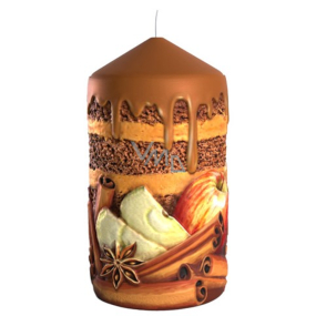 Candles Cinnamon - Skořice vonná svíčka válec 60 x 110 mm