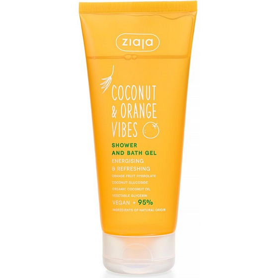 Ziaja Kokosový ořech & Pomeranč sprchový gel pro tonizaci pokožky 200 ml