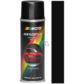 Motip Škoda Akrylový autolak sprej SD 9910 Černá magická metalíza 200 ml