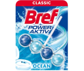 Bref Power Aktiv 4 Formula Ocean WC blok pro hygienickou čistotu a svěžest Vaší toalety, zbarvuje vodu 50 g