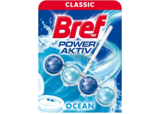 Bref Power Aktiv 4 Formula Ocean WC blok pro hygienickou čistotu a svěžest Vaší toalety, zbarvuje vodu 50 g