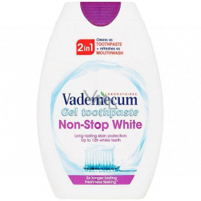 Vademecum Non-Stop White 2v1 zubní pasta a ústní voda v jednom 75 ml