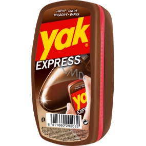 Yak Express hnědá houbička na obuv 10 g