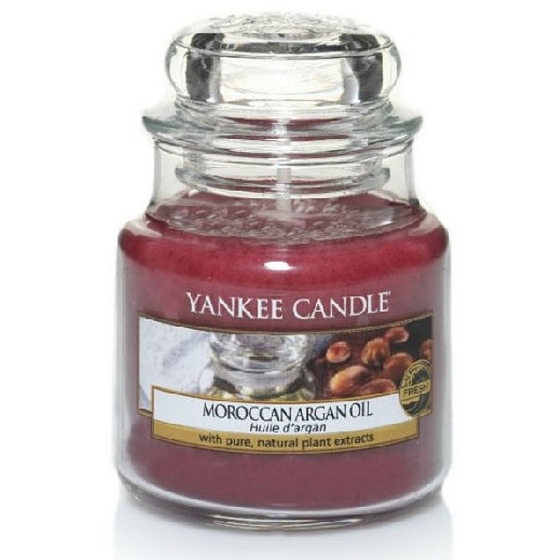 Yankee Candle Moroccan Argan Oil - Marocký arganový olej vonná svíčka Classic malá sklo 104 g
