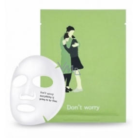 PacKage Dont worry - Bez obav pečující textilní maska na obličej 25 g