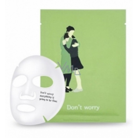 PacKage Dont worry - Bez obav pečující textilní maska na obličej 25 g