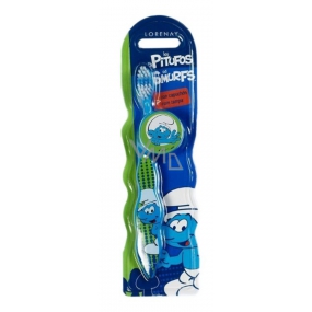 Disney Šmoula měkký kartáček na zuby s krytkou pro děti