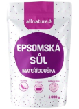 Allnature Epsomská sůl Hořčík, Síran a Mateřídouška do koupele uvolňuje svaly, odbourává stres, detoxikuje organismus 1000 g