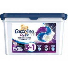 Coccolino Care Black & Dark kapsle na praní na černé prádlo 18 dávek 486 g