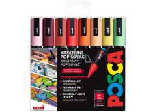 Posca Univerzální sada akrylátových popisovačů 1,8 - 2,5 mm Summer mix teplých tónů 8 kusů PC-5M