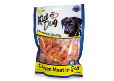 KidDog Chicken meat in roll kuřecí maso v rolce, masová pochoutka pro psy 250 g