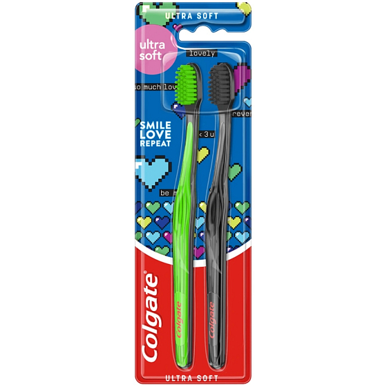 Colgate Ultra Soft měkký zubní kartáček 2 kusy