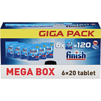 Finish tablety do myčky GIGAPACK, 120 ks