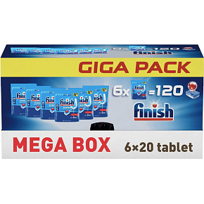 Finish tablety do myčky GIGAPACK, 120 ks