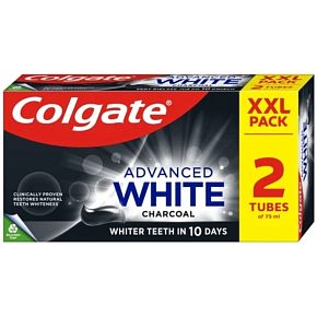 Colgate zubní pasta Advanced White Charcoal 2x75ml