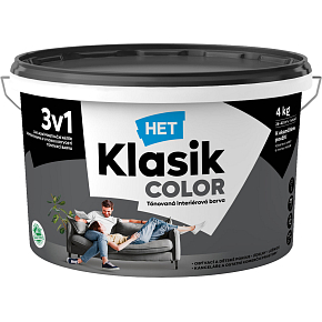 Het Klasik Color malířská barva, 0187 šedý antracitový, 4 kg