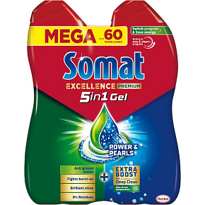 Somat Excellence Premium 5v1 gel do myčky duo 2 x 540 ml Somat Excellence Premium 5v1 gel do myčky duo 2 x 540 ml