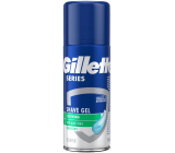 Gillette Series 3x Action Sensitive gel na holení pro muže 75 ml