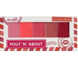 Barry M Pout 'n' O Lip Palette 5 lesků na rty LGP 1