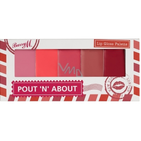 Barry M Pout 'n' O Lip Palette 5 lesků na rty LGP 1