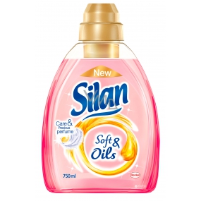 Silan Soft & Oils Care & Precious Perfume Olis Pink avivážní prostředek koncentrát 30 dávek 750 ml