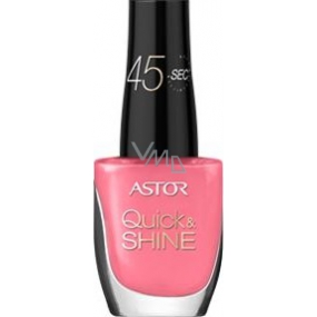 Astor Quick & Shine Nail Polish lak na nehty 612 Package It Pink 8 ml