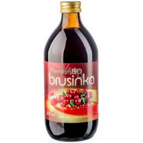 Allnature Brusinka Bio Premium 100% šťáva z plodů 500 ml