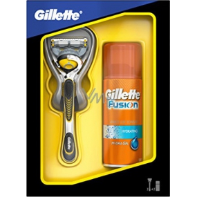 Gillette Fusion ProShield holicí strojek + hydratační gel na holení 75 ml, kosmetická sada, pro muže